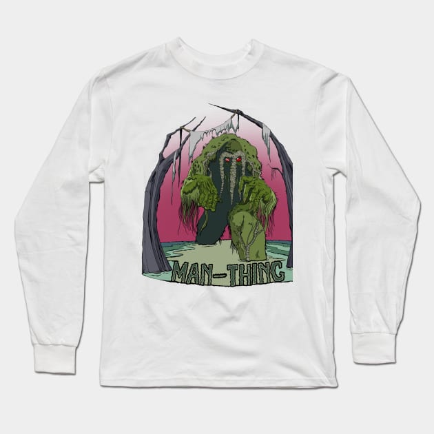 Man-Thing Long Sleeve T-Shirt by Grave Adventures 